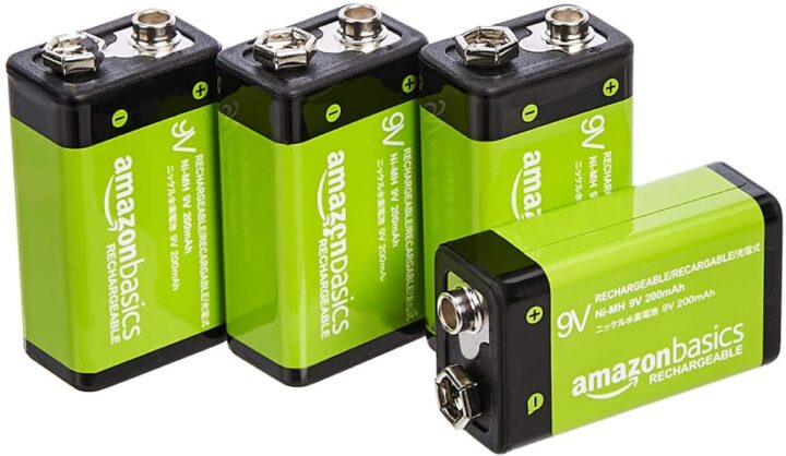AmazonBasics 9V Cell Rechargeable Batteries 