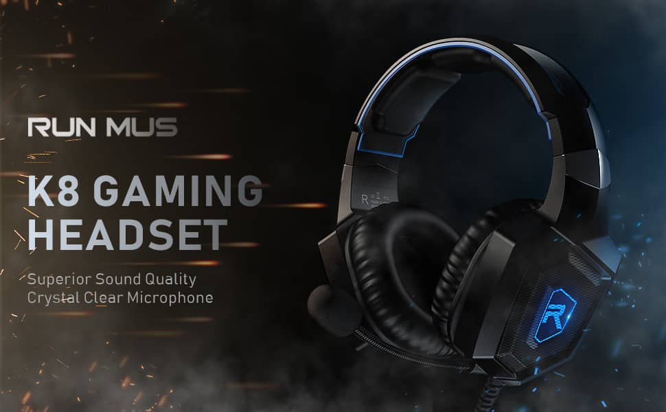 RUNMUS Gaming Headphones