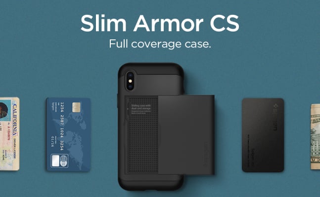 Spigen iPhone XS wallet case/cover