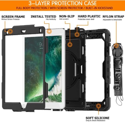 Danycase for iPad 6th Generation 360 Case