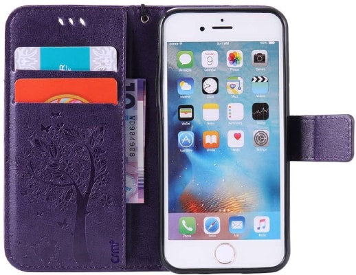 C-Super Mall iPhone SE 2016 Wallet Case