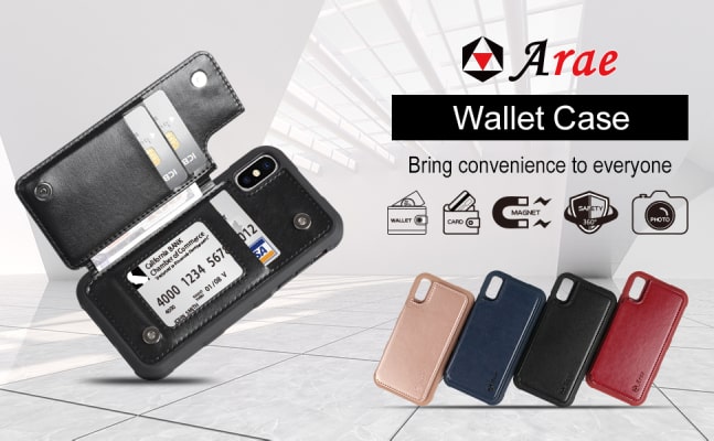 Arae iPhone XS Wallet case/cover