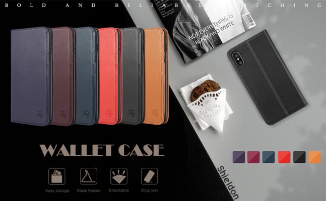 Shieldon iPhone XS MAx wallet case/cover