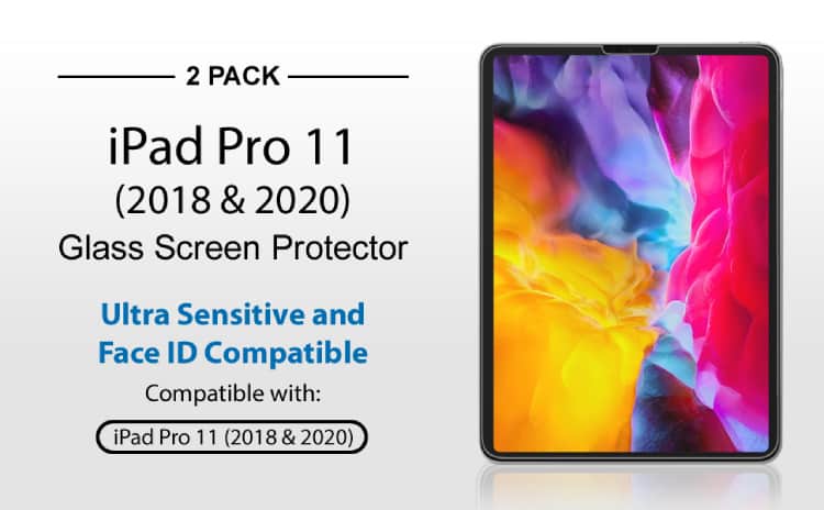 amFilm Glass Screen Protector for iPad Pro 11 2018