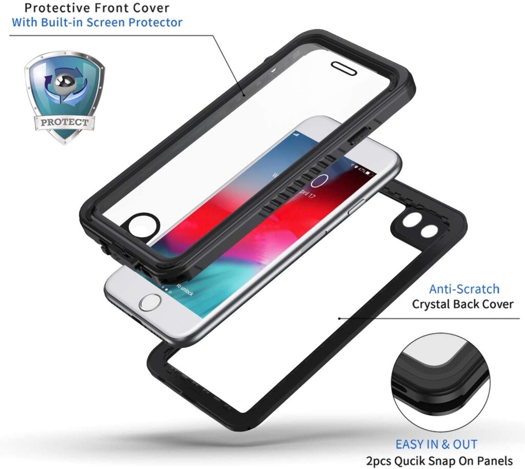 Lanhiem iPhone SE 2020 Waterproof Case