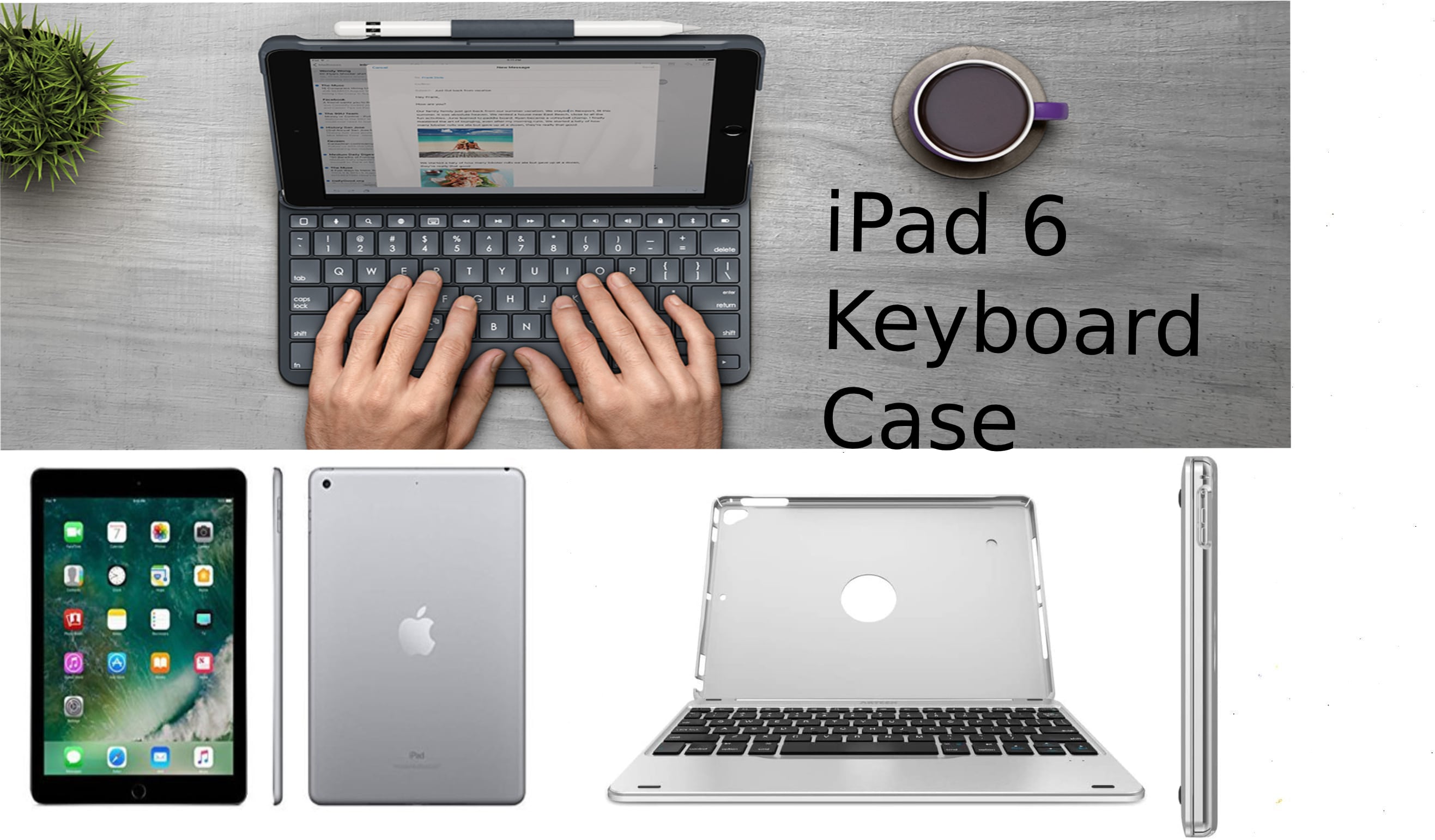 iPad 6 Keyboard CaseIdeal Picks for prolonged typing! You can carry your iPad anywhere and