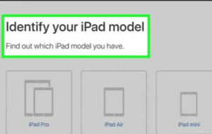 iPad Model Number