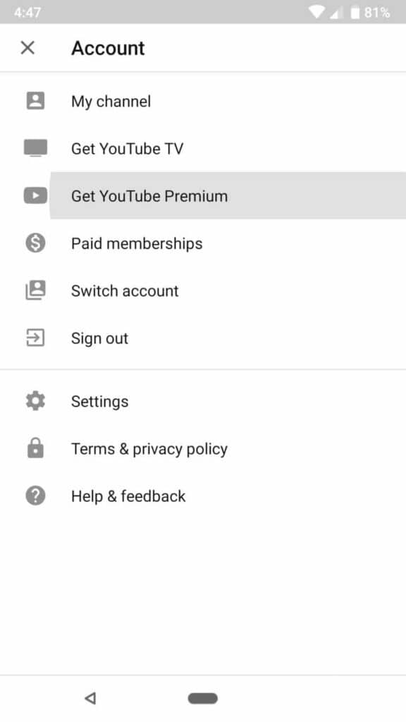 Youtube Premium