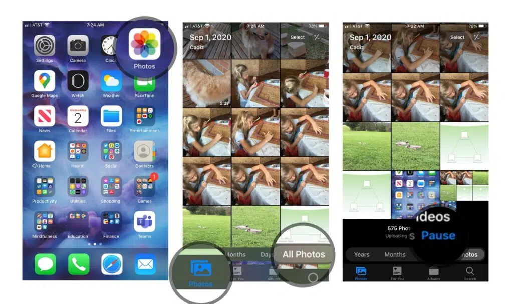 pause iCloud Photos sync for the day on your iPhone or iPad