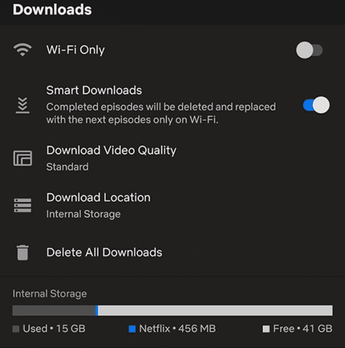 Netflix download limit