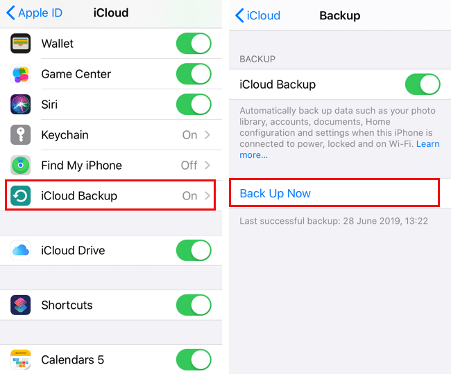 set up iCloud account on iPhone and iPad