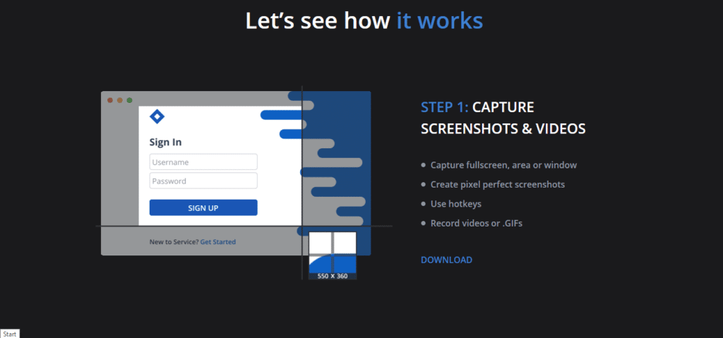 Free Screen Recorders for MAC Monosnap