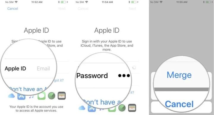 change Apple ID/switch Apple IDs