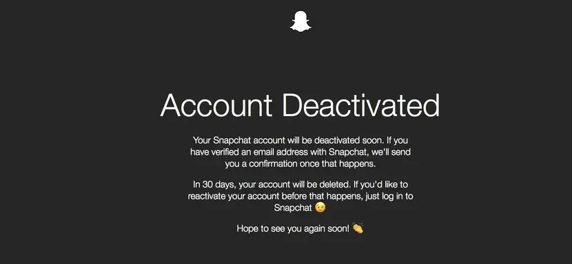Permanently delete Snapchat/deactivate snapchat account