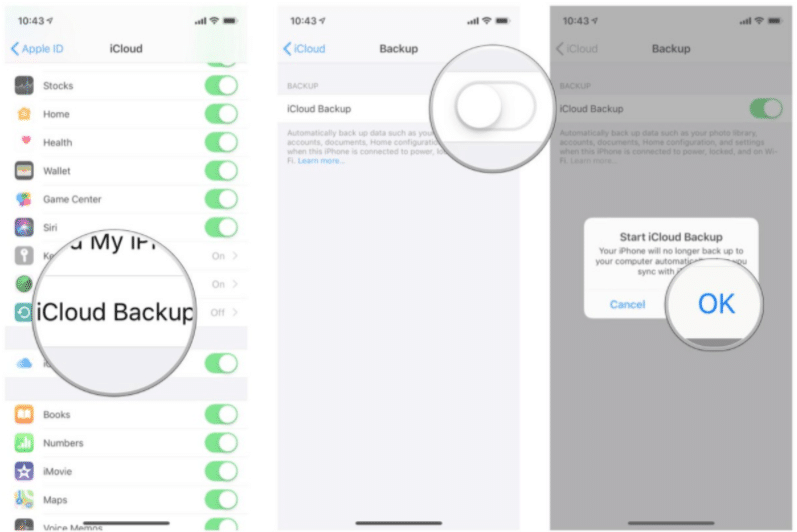 backup your iPhone or iPad