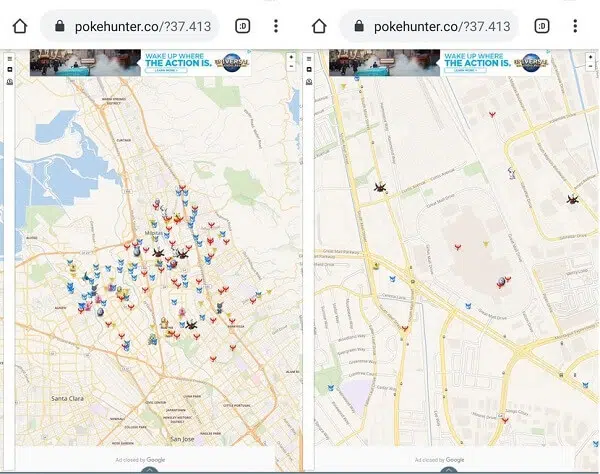 Pokemon Go Map Trackers, jotka toimivat edelleen!