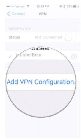 configure VPN on iPhone or iPad