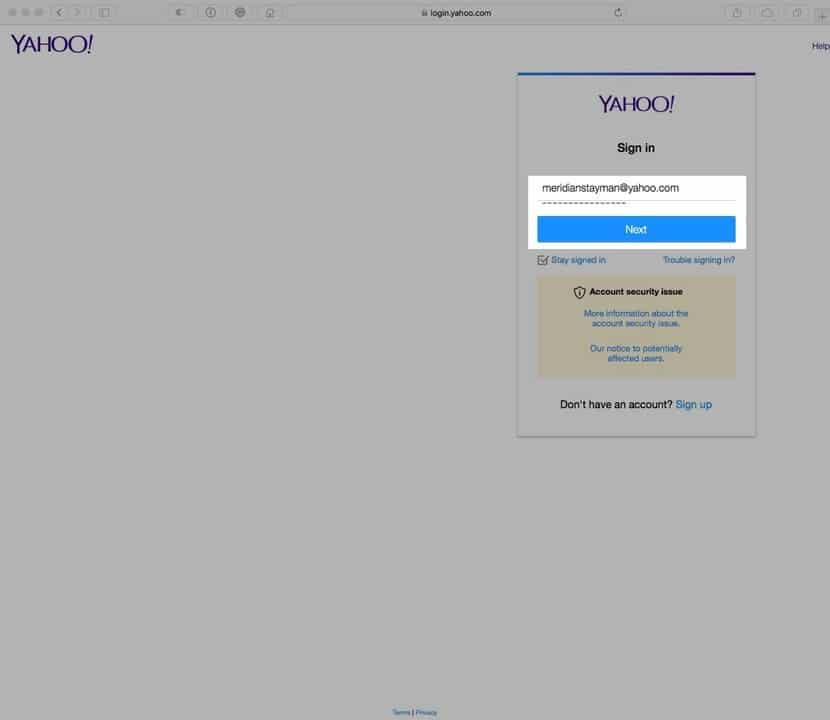 delete Yahoo! account