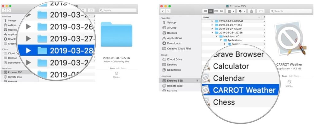 View Time Machine backups from another Mac
