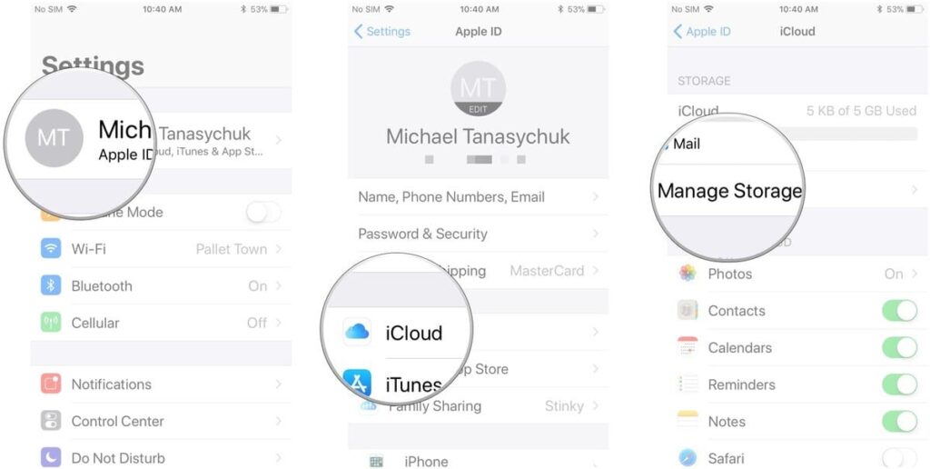 delete iCloud backups on your iPhone or iPad