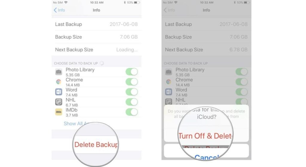 How to delete old iCloud backups Clear some iCloud space