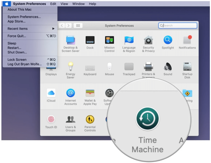 backup Mac with Time Machine