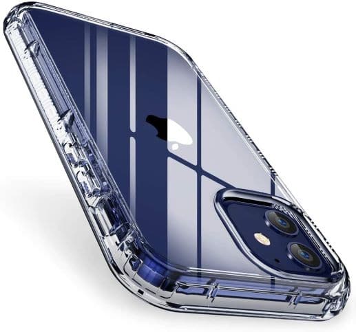 FLOVEME Dual Layer Rugged Bumper Shockproof iphone 12 mini clear case