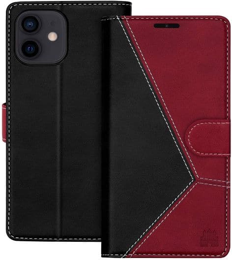 Caislean Compatible with iPhone 12 Mini Wallet Cover