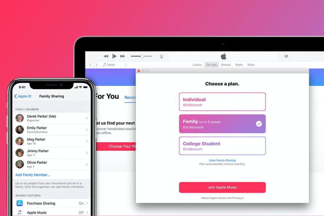 Apple Music Family Subscription Sign up and Activate.
