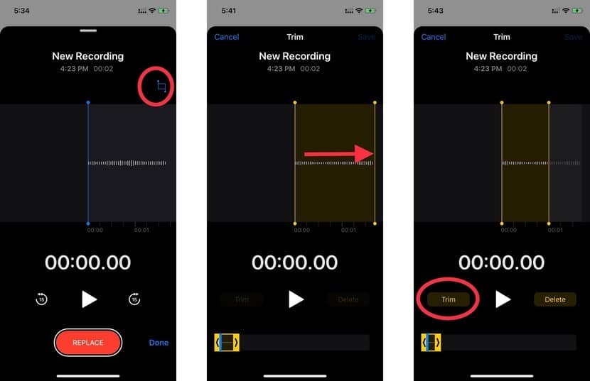 iPhone Voice recorder