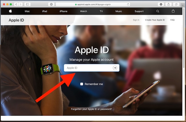 Enter Apple ID