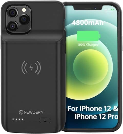 NEWDERY Battery Case for iPhone 12 Pro