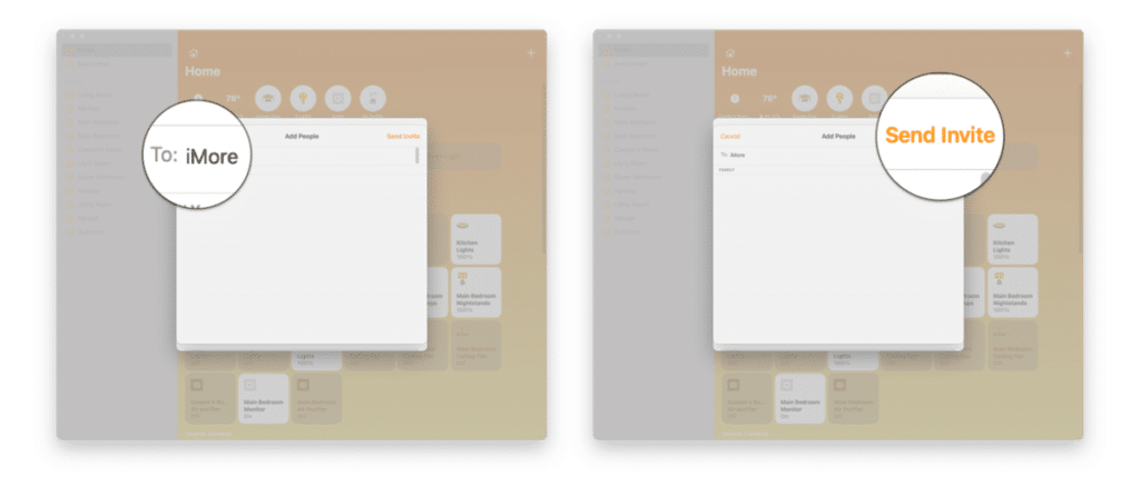 invite people to your HomeKit home on macOS Big Sur