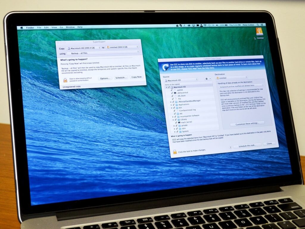 'cloning' for local back up- back up your Mac