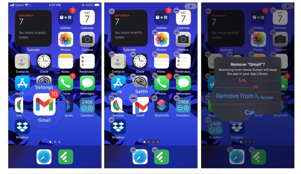 Remove apps from your Home Screen without deleting them