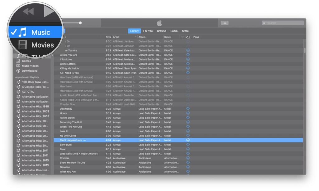 reset iCloud Music Library