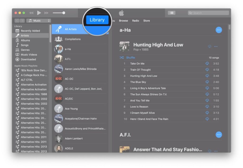 reset iCloud Music Library