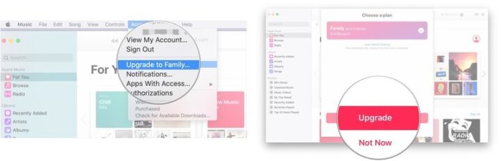 Switch to a Family Plan for Apple Music on your Mac