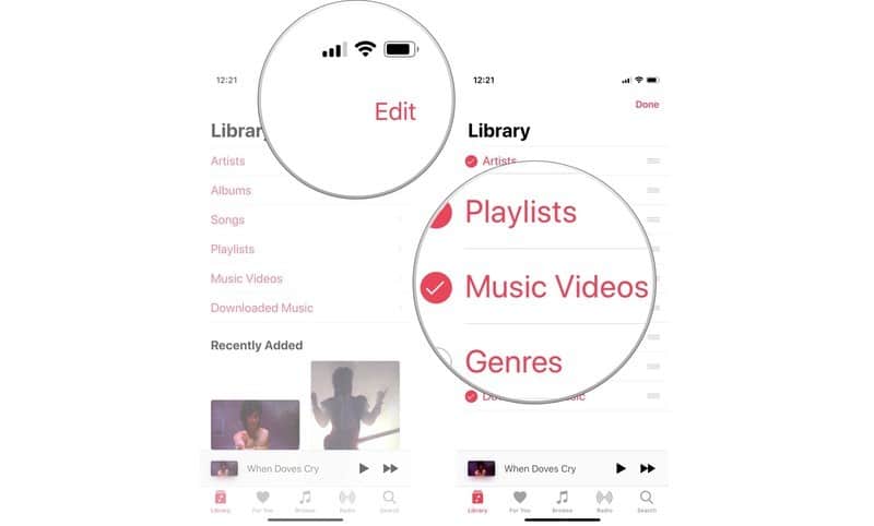 Library in Apple Music