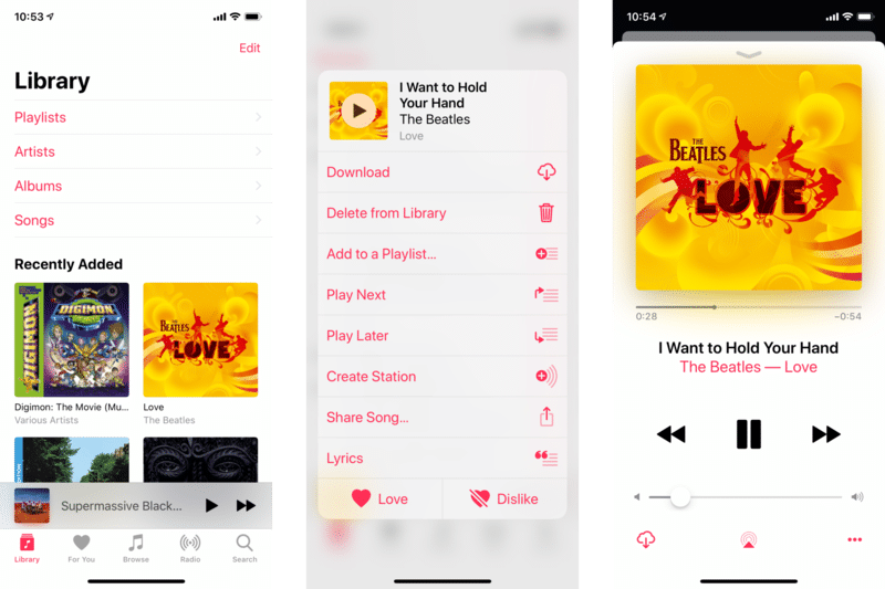 The Mini-Player-  Use the Music app 