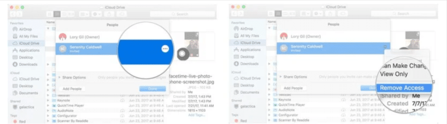 How to share file using iCloud drive