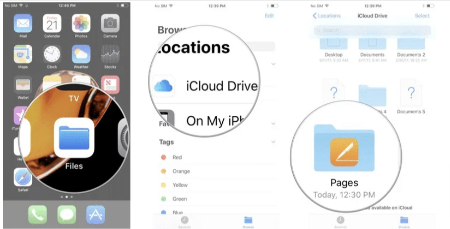 How to share a document using the Files app and iCloud Drive on iPhone, iPad, and Mac?