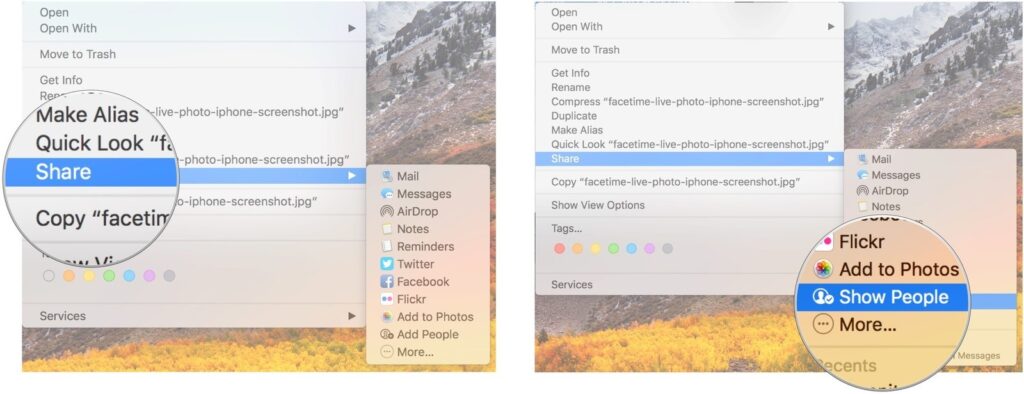 How to share file using iCloud drive