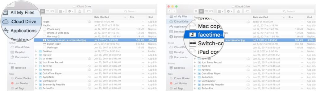 How to share file using iCloud drive