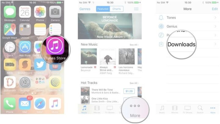 download music from iTunes on iPhone 