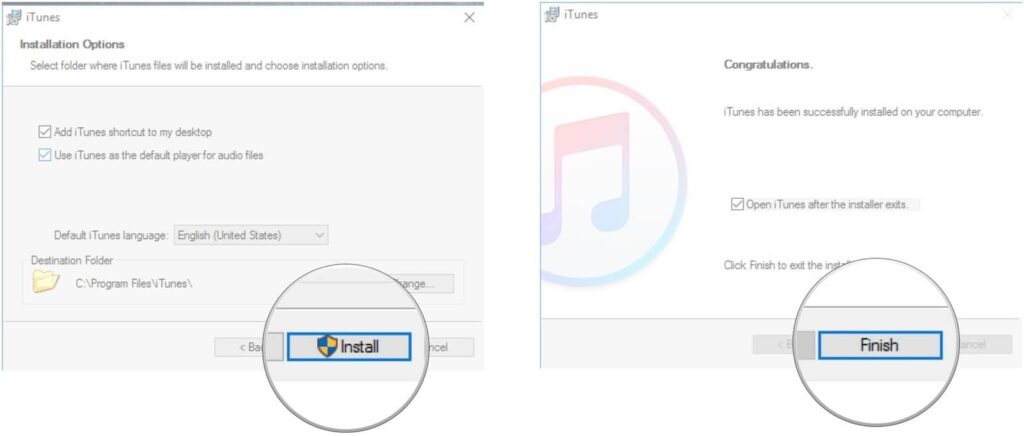 download iTunes on Windows10