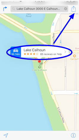Sharing location and directions with Maps for iPhone/iPad is now quicker!