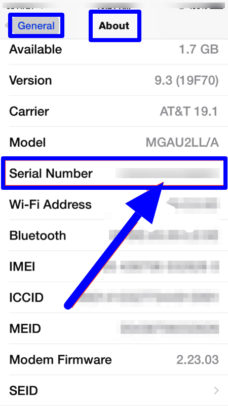 How to find your iPhone's serial number, UDID, or other information?