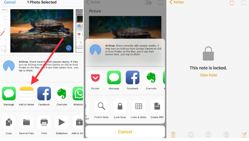 hide photos on iPhone
