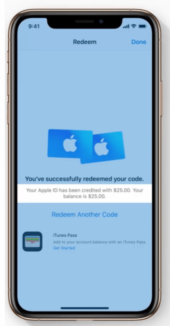 Redeem Apple gift cards and gift Apps from the App Store on different devices!